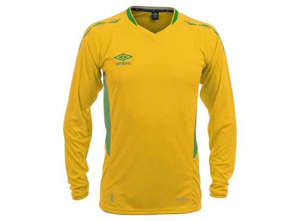 UMBRO UX-1 Jersey LS jr Gul/Grønn 140 Flott langermet spillertrøye 